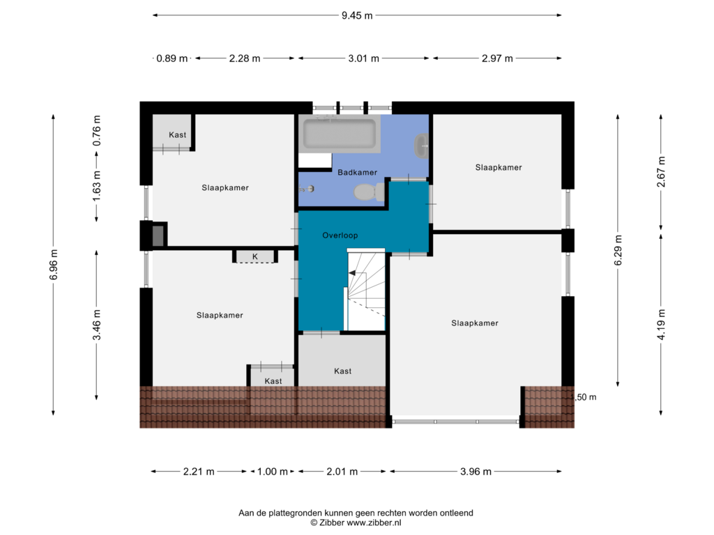 Bekijk plattegrond van Eerste Verdieping van Lariestraat 36-A