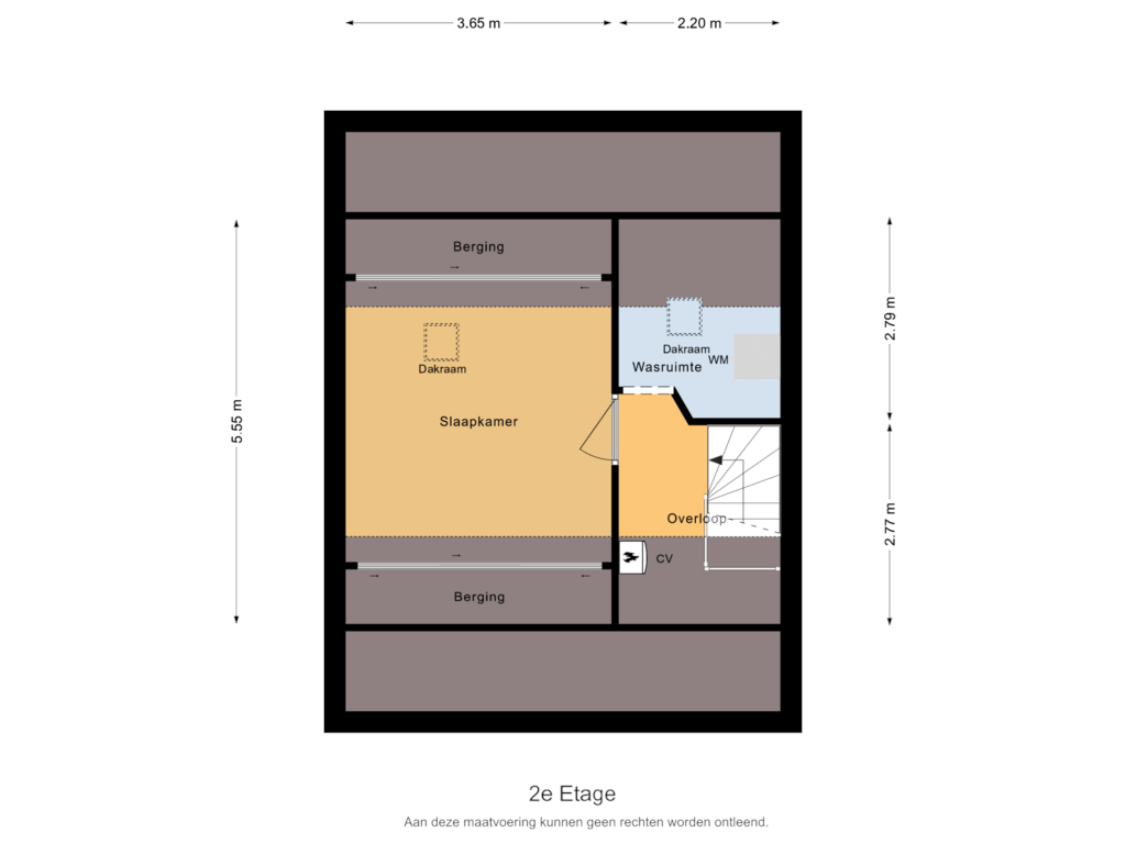 Bekijk plattegrond van 2e Etage van Oranjelaan 12