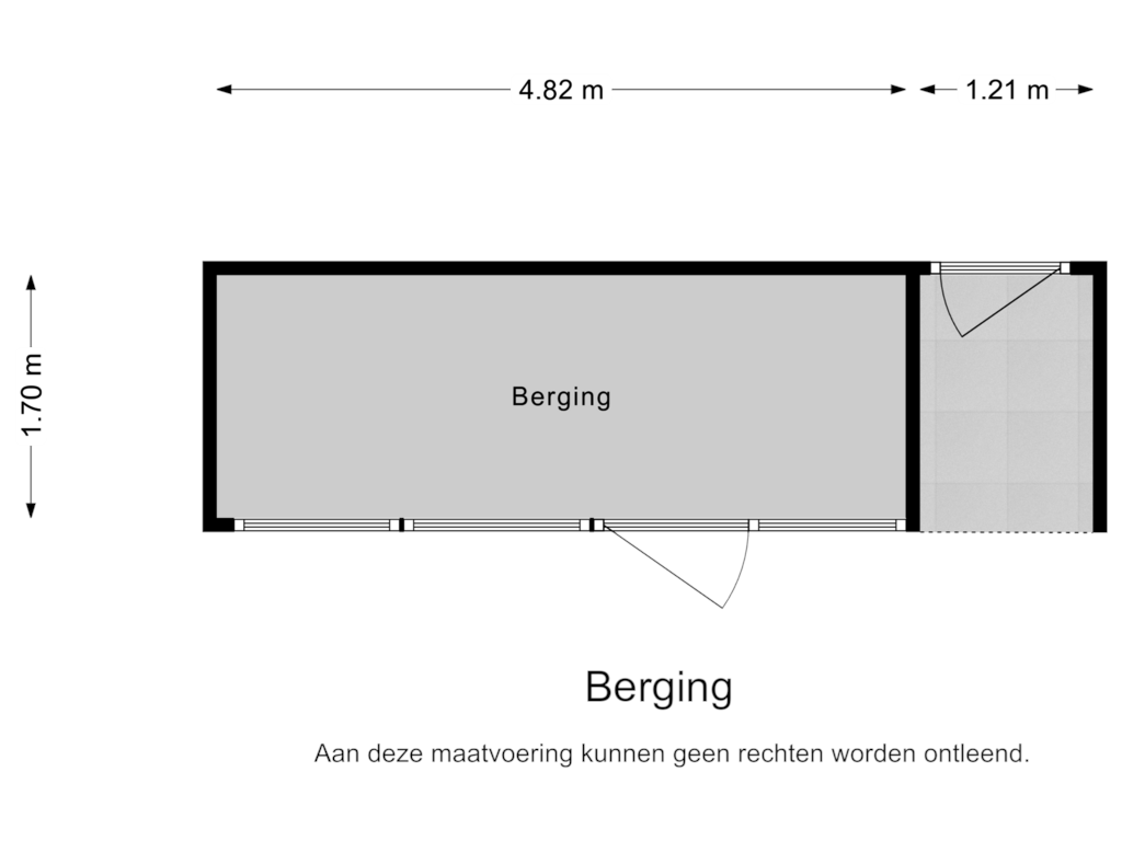 Bekijk plattegrond van Berging van Oranjelaan 12