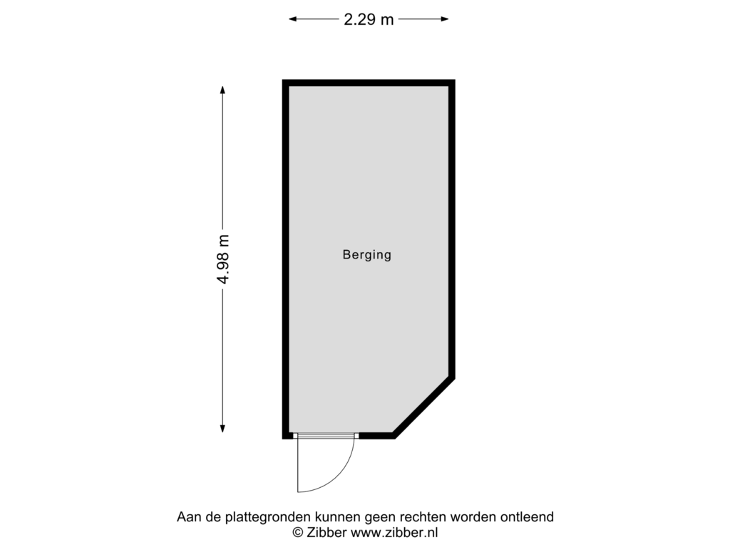 View floorplan of Berging of L. Springerstraat 152