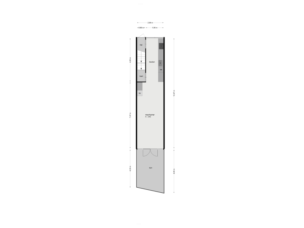 Bekijk plattegrond van begane grond van Ranonkelstraat 4-A