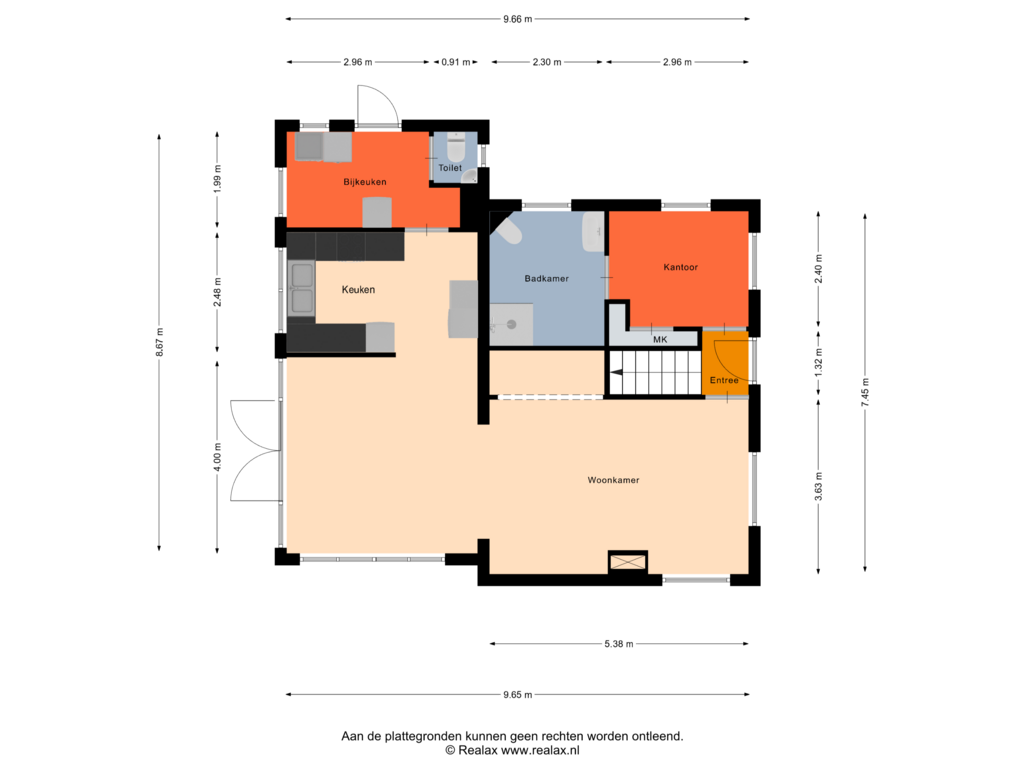 Bekijk plattegrond van Begane grond van Eserstraat 17