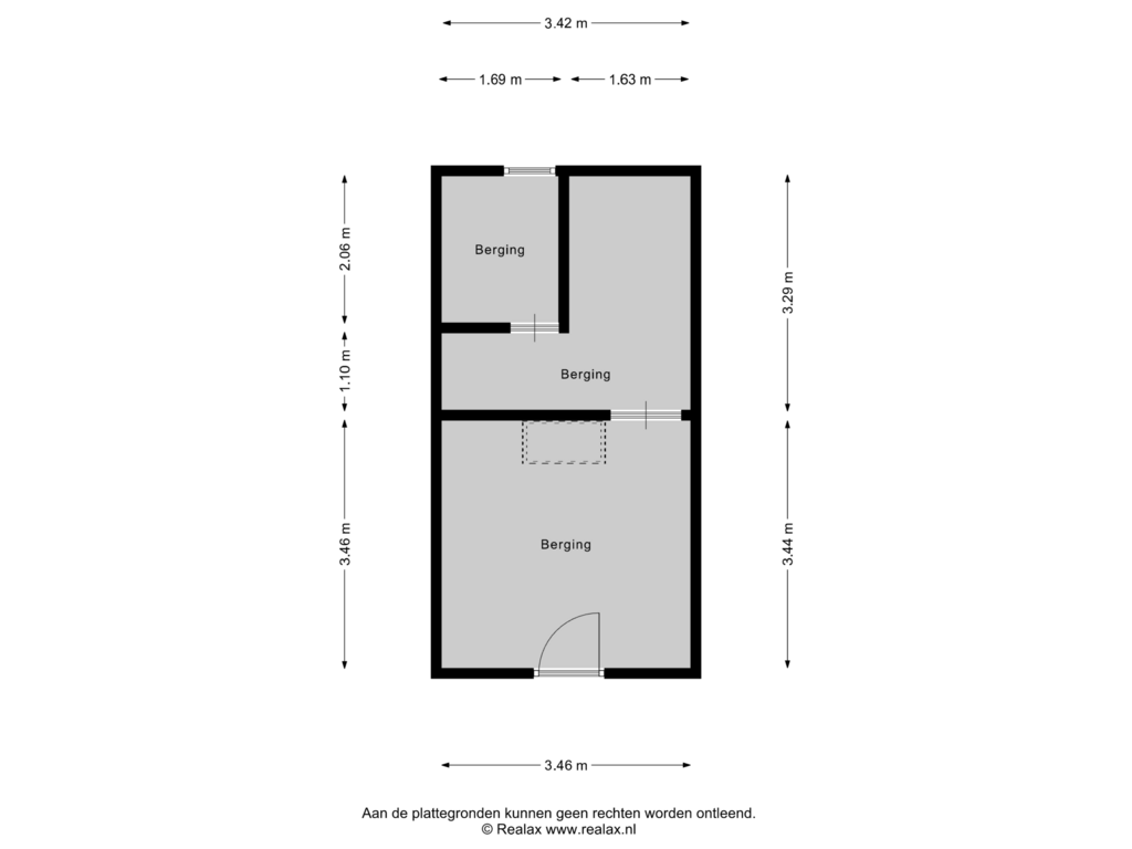 Bekijk plattegrond van Berging van Eserstraat 17