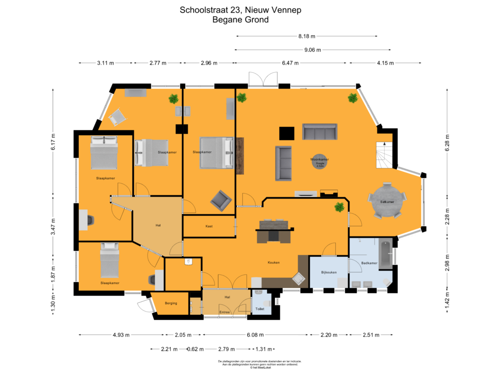 Bekijk plattegrond van Begane Grond van Schoolstraat 23