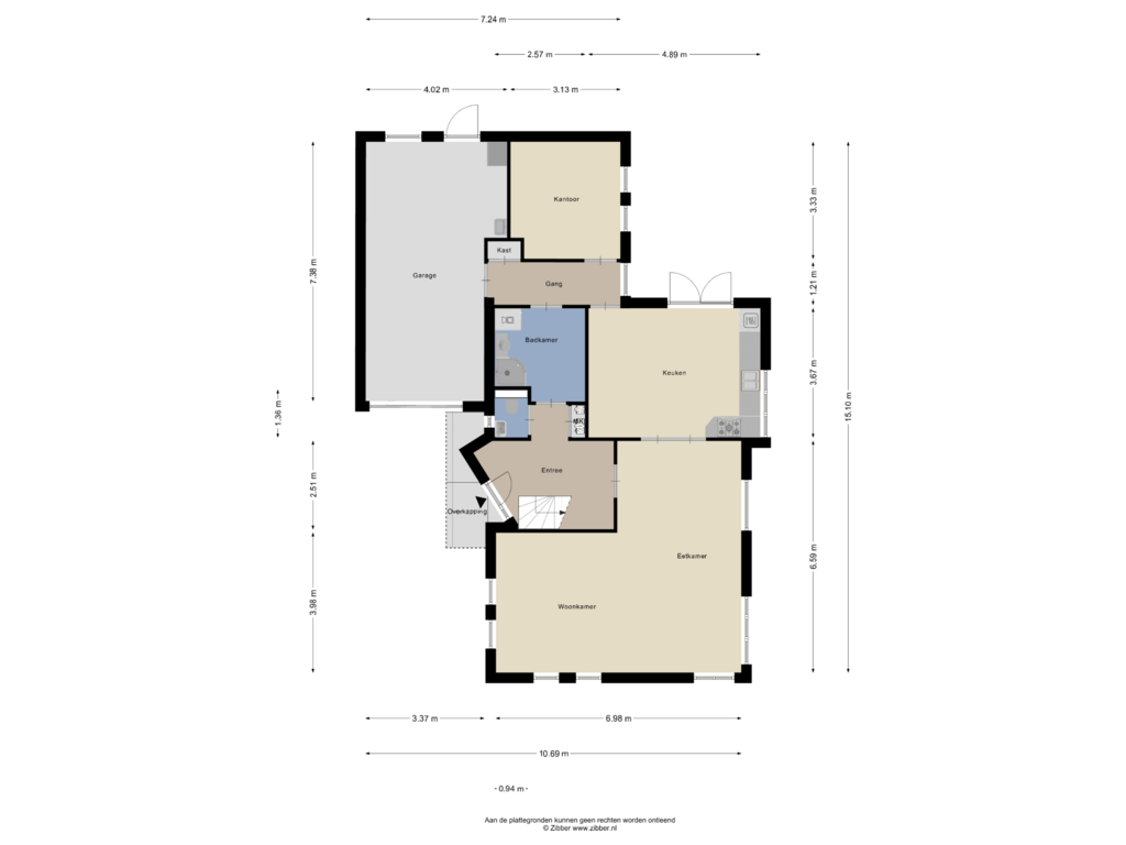 Bekijk plattegrond van Begane Grond van Krag 7