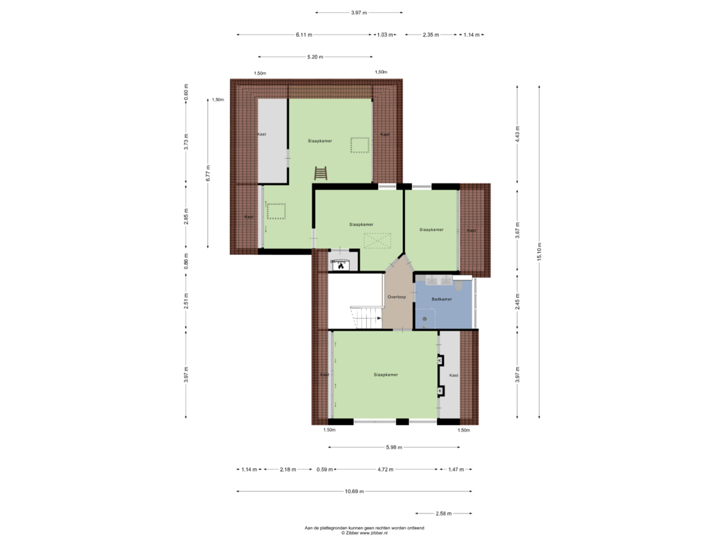 Bekijk plattegrond van Eerste Verdieping van Krag 7