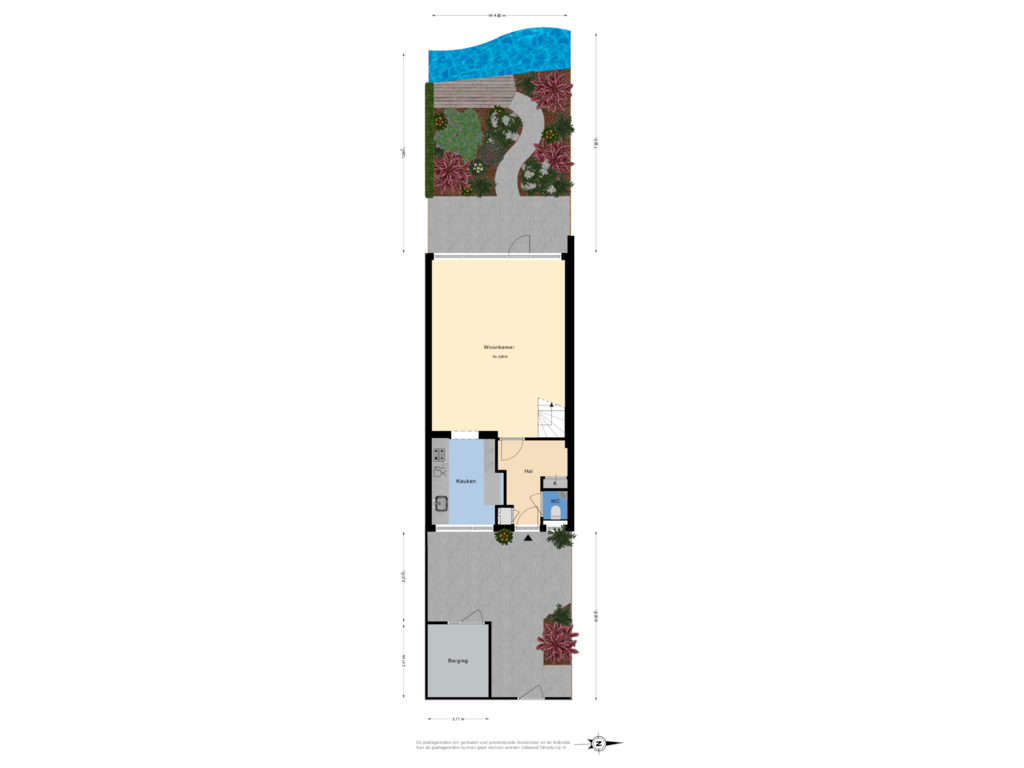 Bekijk plattegrond van perceel van Bizetstraat 24