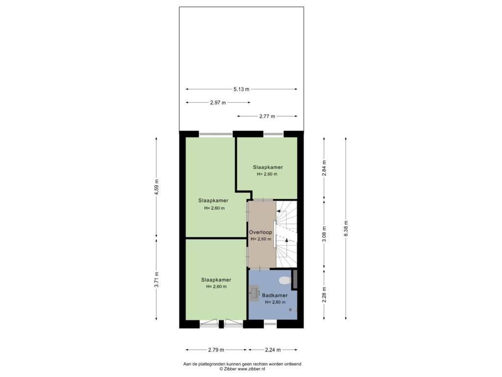 View floorplan of Eerste Verdieping of Henri Polakstraat 31