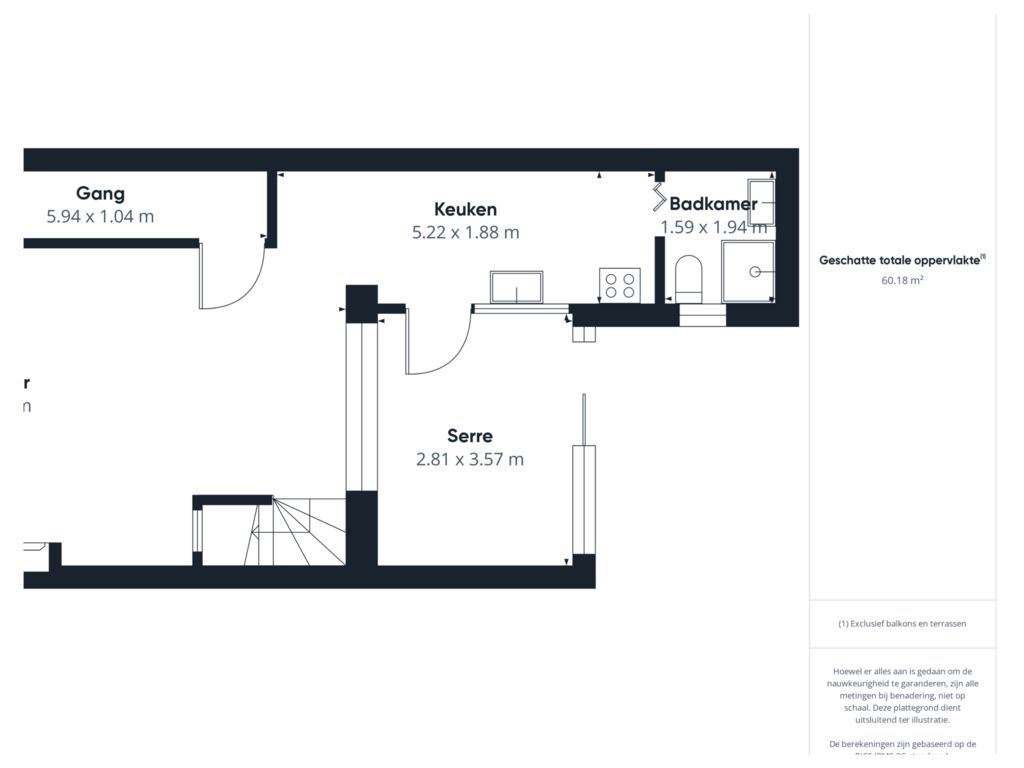 Bekijk plattegrond van Begane grond van Grenulaan 28