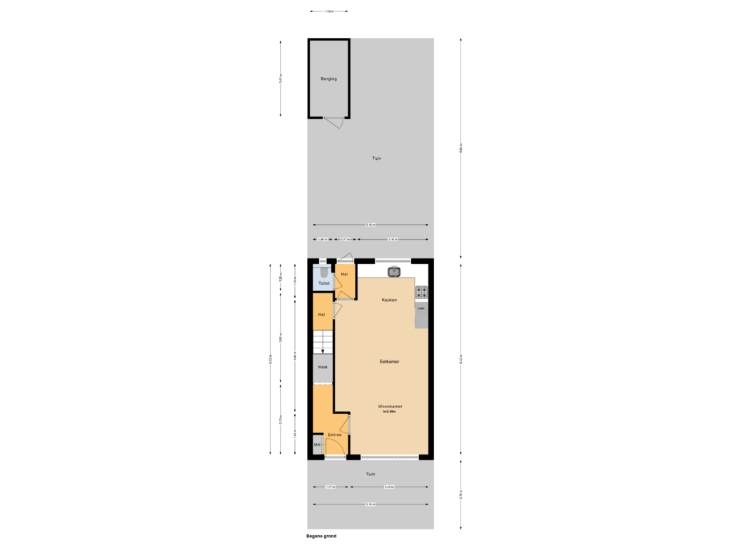 Bekijk plattegrond van Begane grond van Annie Dekker-Jonkerstraat 9