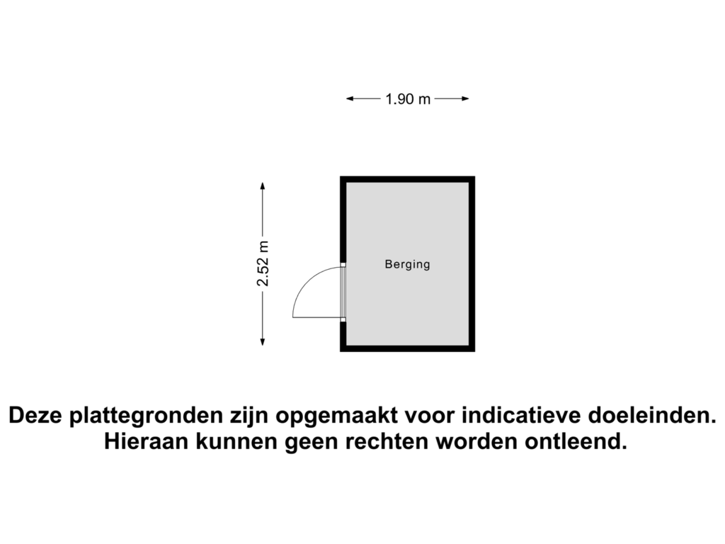 Bekijk plattegrond van Berging van Walmolen 16