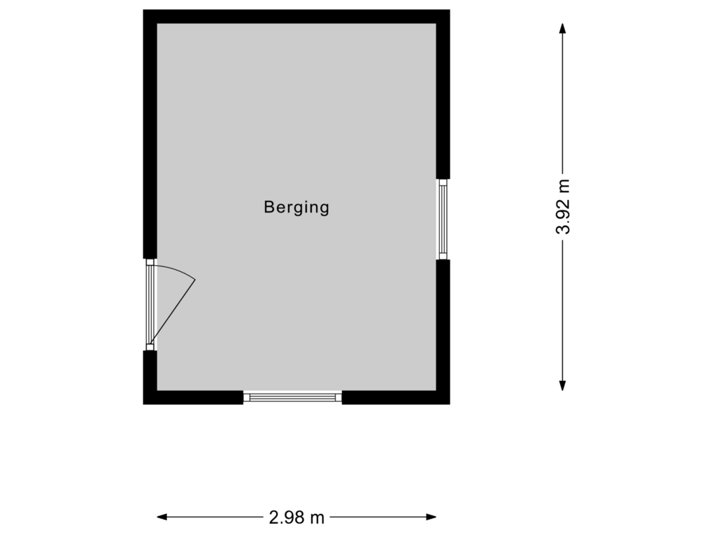 View floorplan of Berging of Broekdijk 3