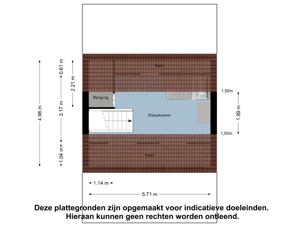 Bekijk plattegrond van Tweede Verdieping van De Draai 12