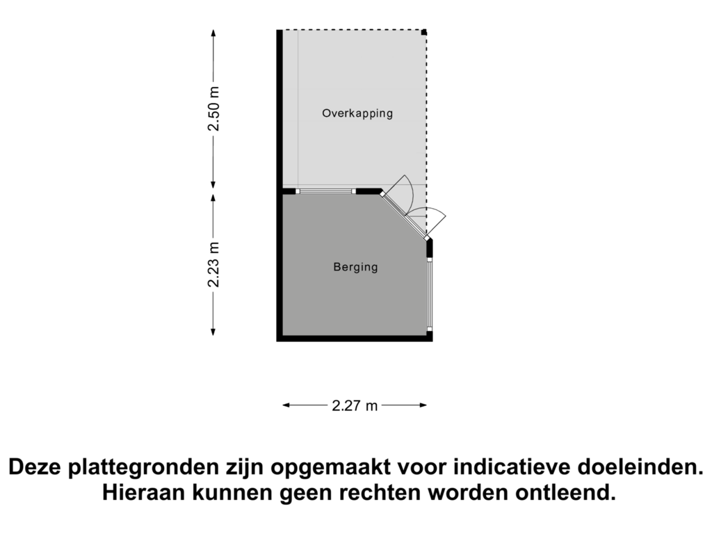 Bekijk plattegrond van Berging van De Draai 12