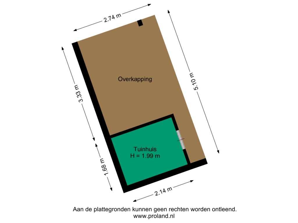 View floorplan of Tuinhuis of Nieuw-Loosdrechtsedijk 215-CH020