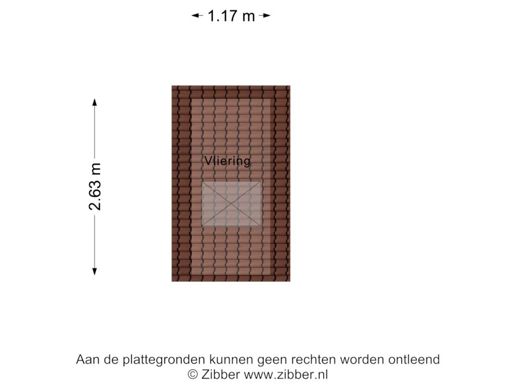 View floorplan of Vliering of Dr. Christine Baderstraat 50