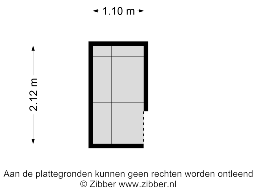 View floorplan of Overkapping of Dr. Christine Baderstraat 50