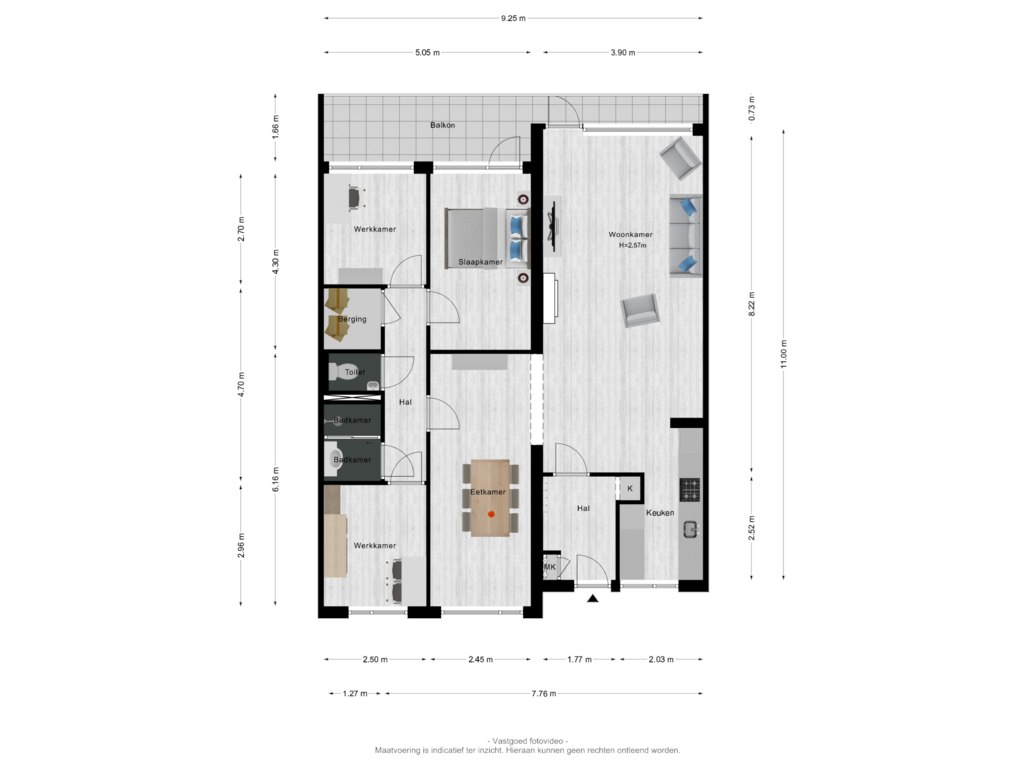 Bekijk plattegrond van Appartement van Prins Willem-Alexanderpark 457