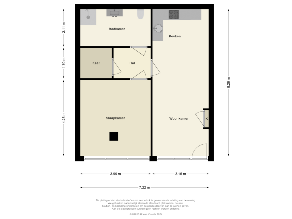 Bekijk plattegrond van First floor van Stadhuisstraat 52