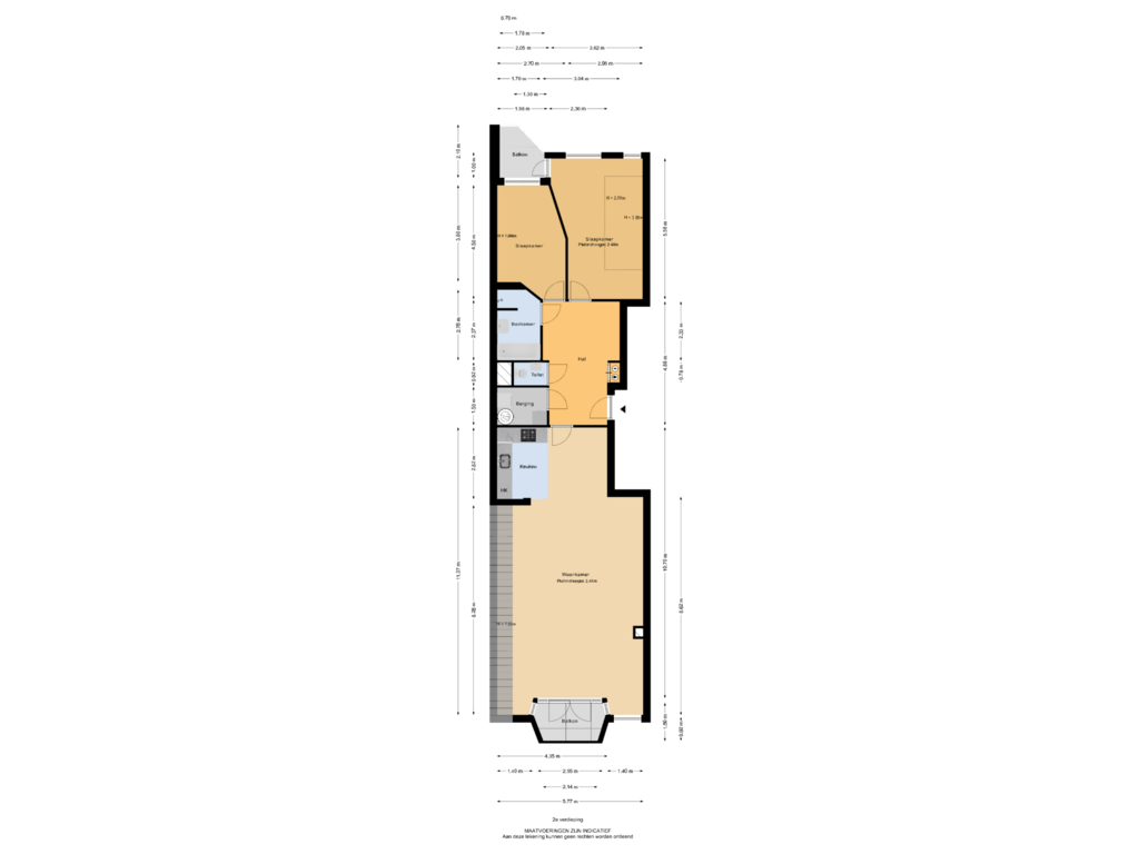 Bekijk plattegrond van 2e verdieping van Stationsplein 12