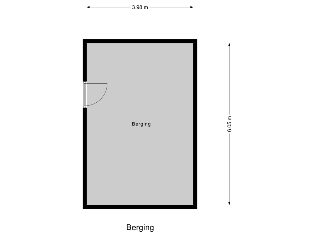 Bekijk plattegrond van Berging van 't Noard 56