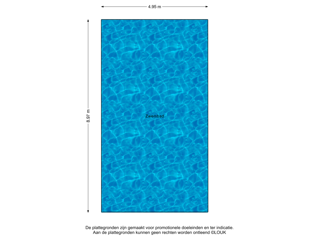 View floorplan of Zwembad of Oudeweg 78