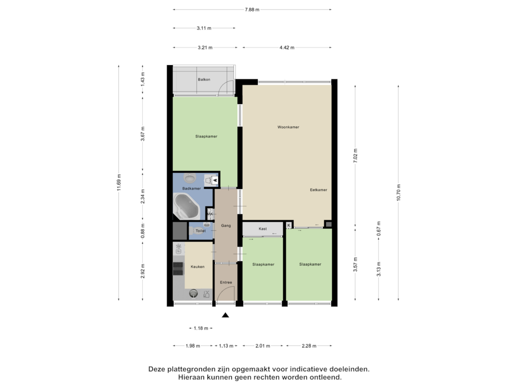 Bekijk plattegrond van Appartement van 's-Gravelandseweg 662