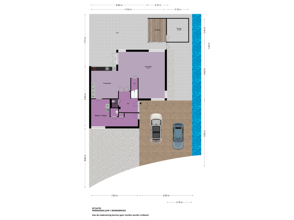 Bekijk plattegrond van Situatie van Parnassialaan 1