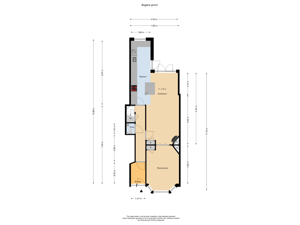 Bekijk plattegrond van Begane grond van Stieltjesstraat 20