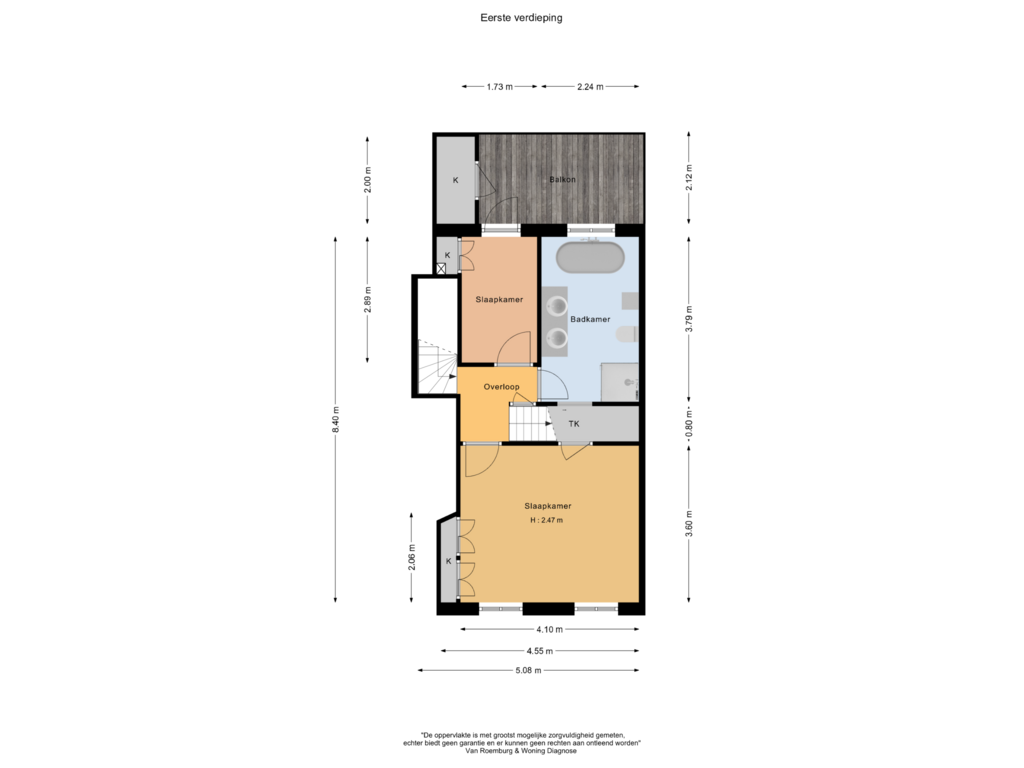 Bekijk plattegrond van Eerste verdieping van Stieltjesstraat 20