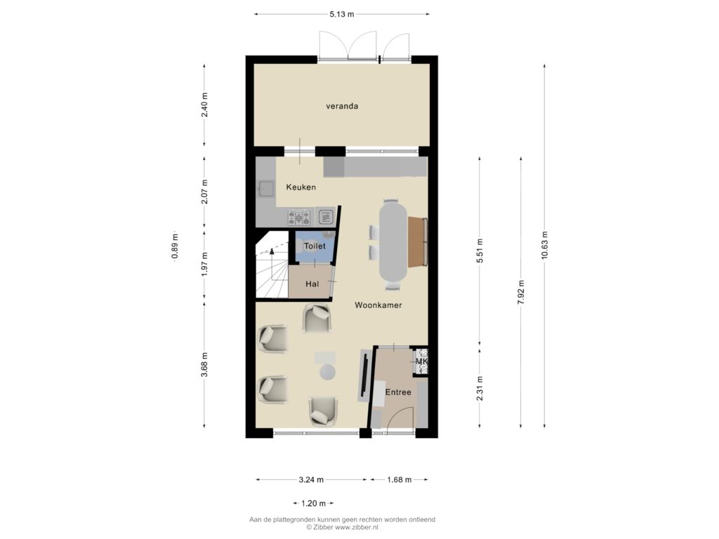 Bekijk plattegrond van Begane grond van Heralaan 10