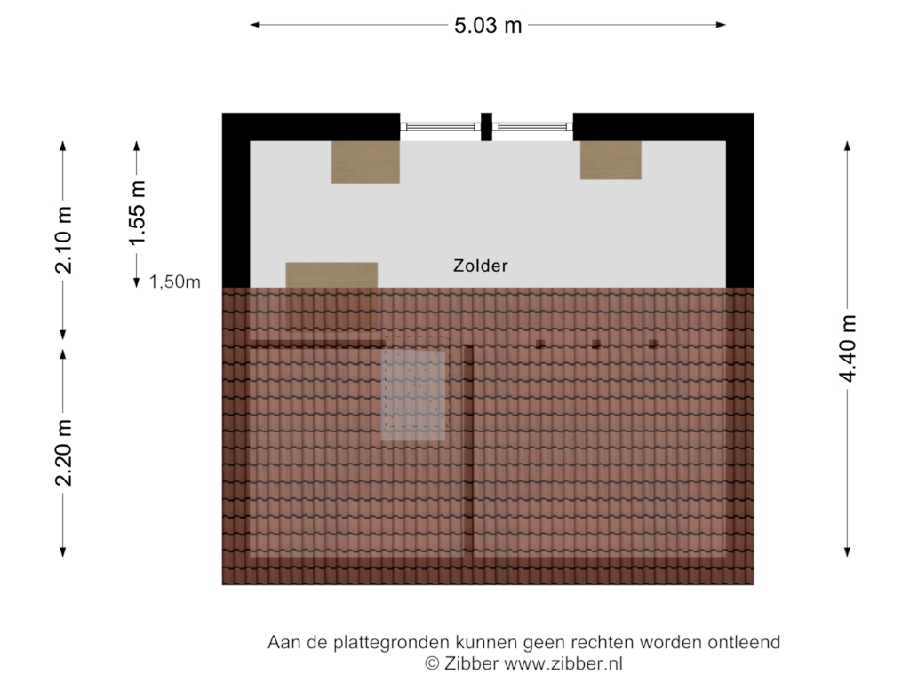 Bekijk plattegrond van Zolder van Heralaan 10