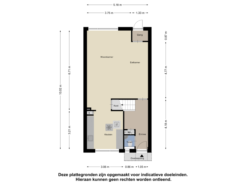 Bekijk plattegrond van Begane grond van Punter 78