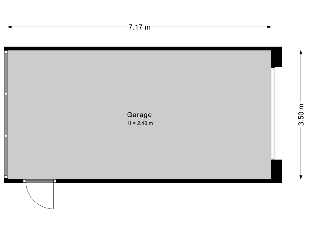 Bekijk plattegrond van Garage van Parklaan 7