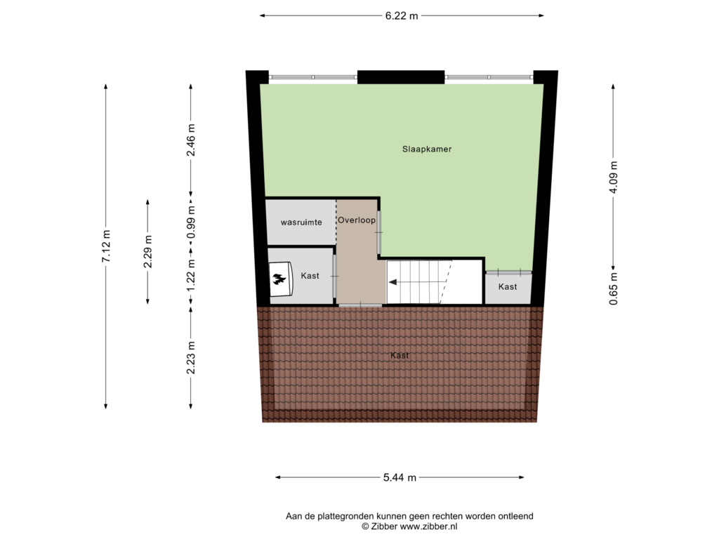 Bekijk plattegrond van Tweede Verdieping van Hans de Riesstraat 26