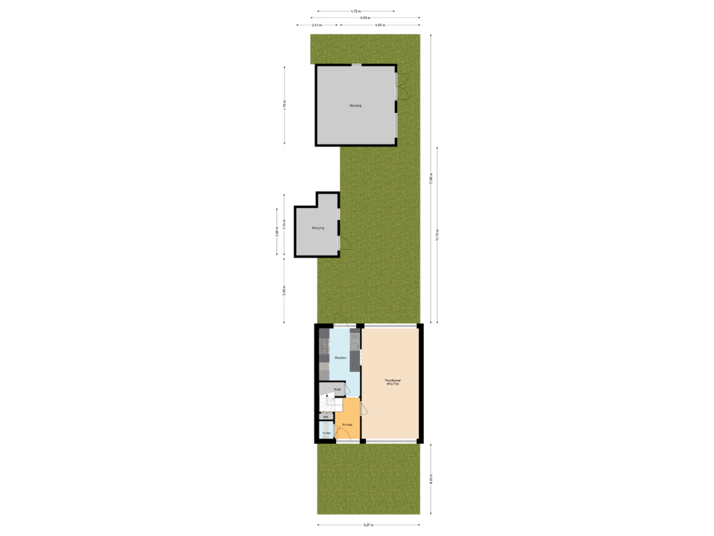 View floorplan of Situatie of Irenestraat 24