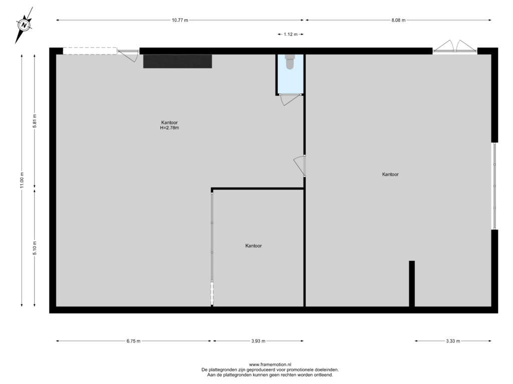 Bekijk plattegrond van Kantoor van Groeneweg 11