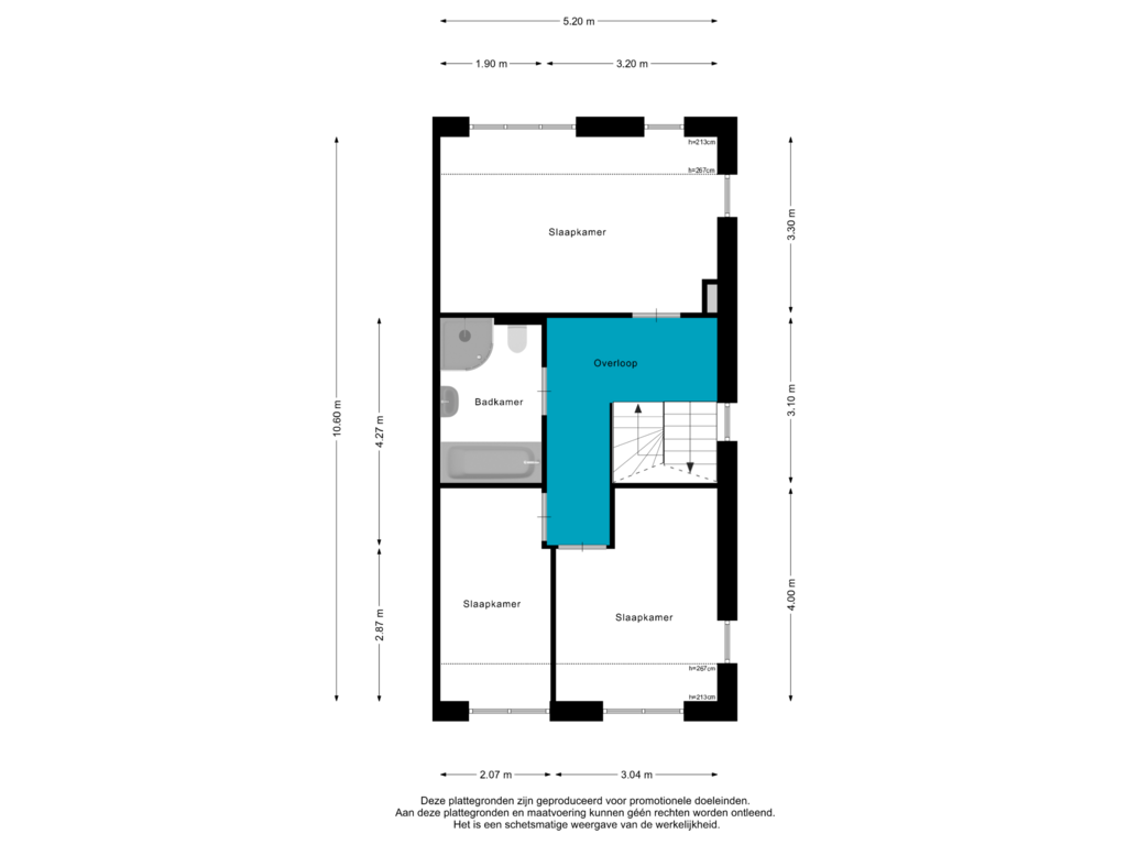 Bekijk plattegrond van Eerste Verdieping van Zandekkers 4