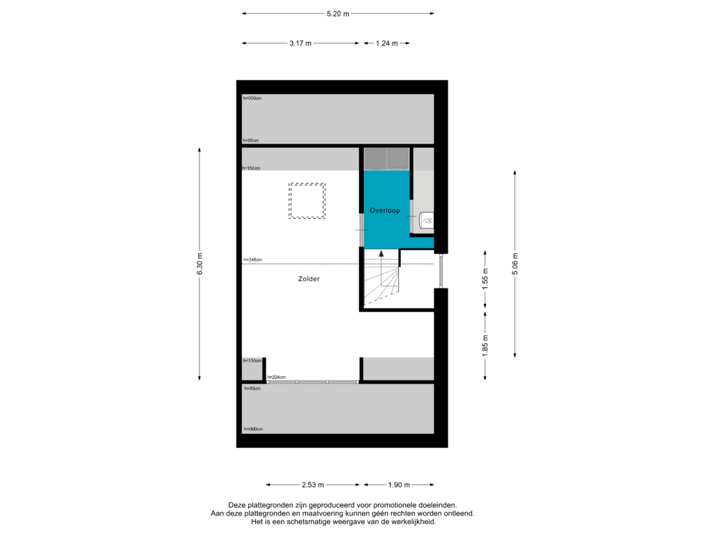 Bekijk plattegrond van Zolder van Zandekkers 4