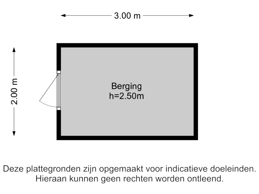 Bekijk plattegrond van Berging van Prinsekade 58