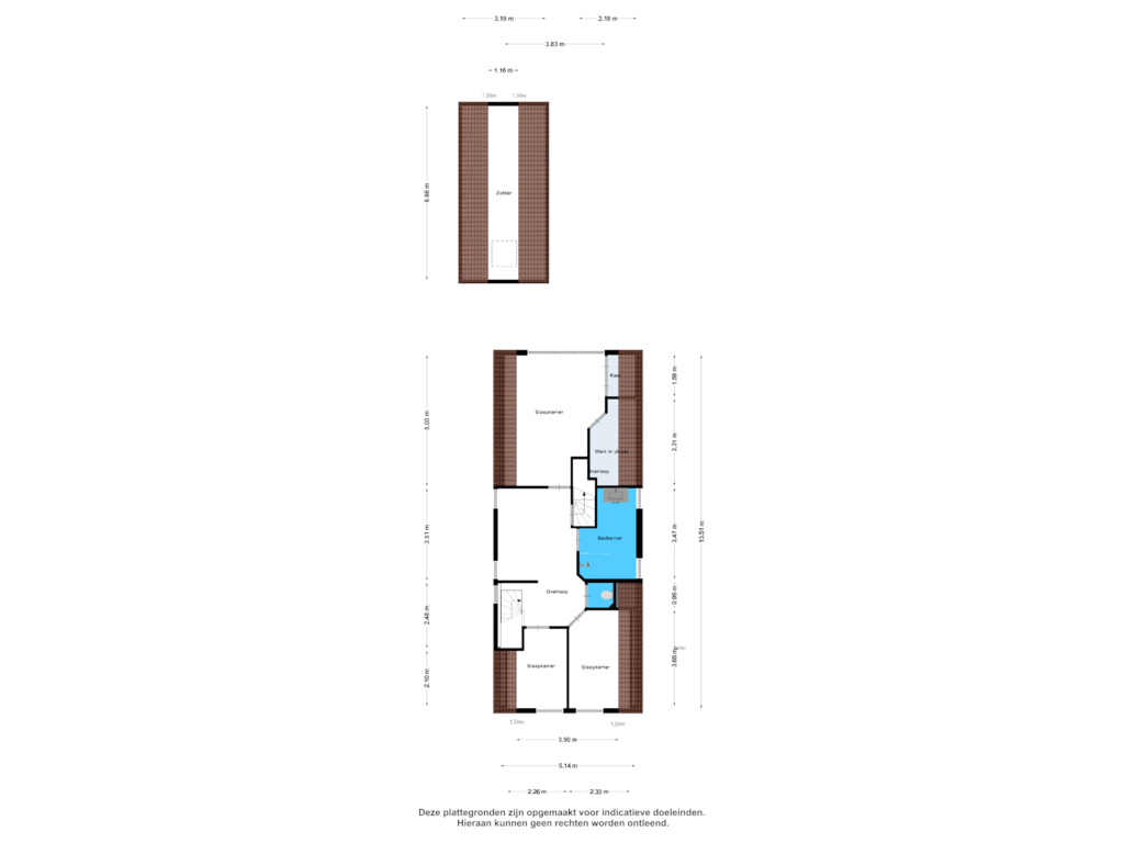 Bekijk plattegrond van Eerste Verdieping van Weereweg 50