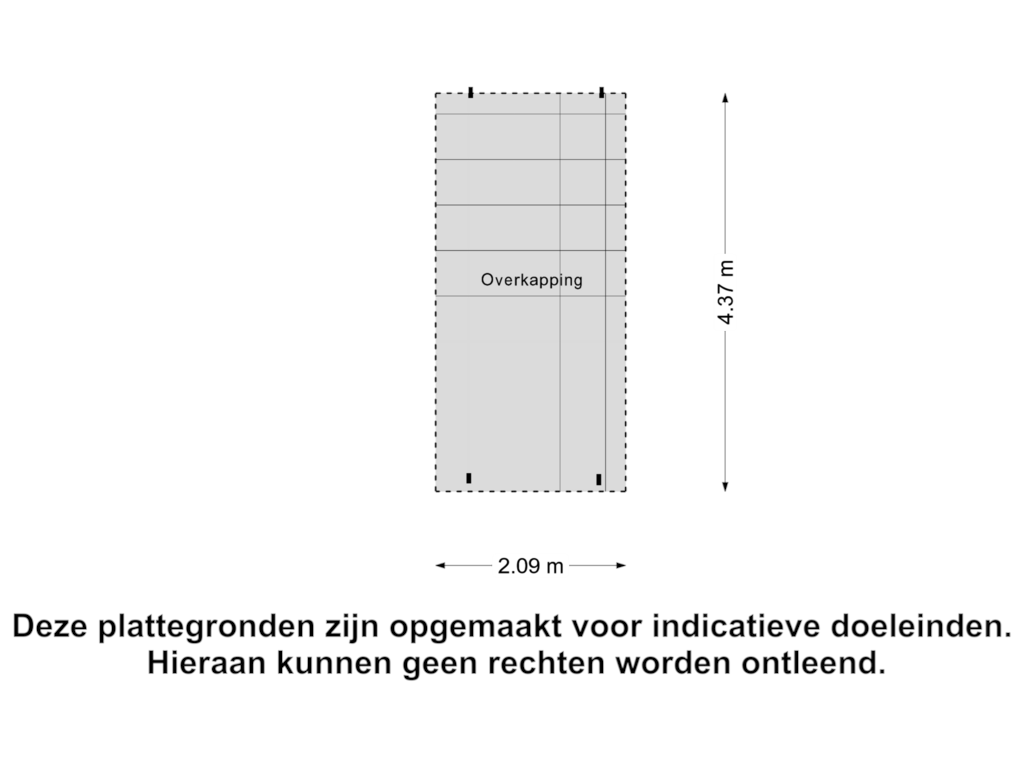 Bekijk plattegrond van Overkapping van Weereweg 50