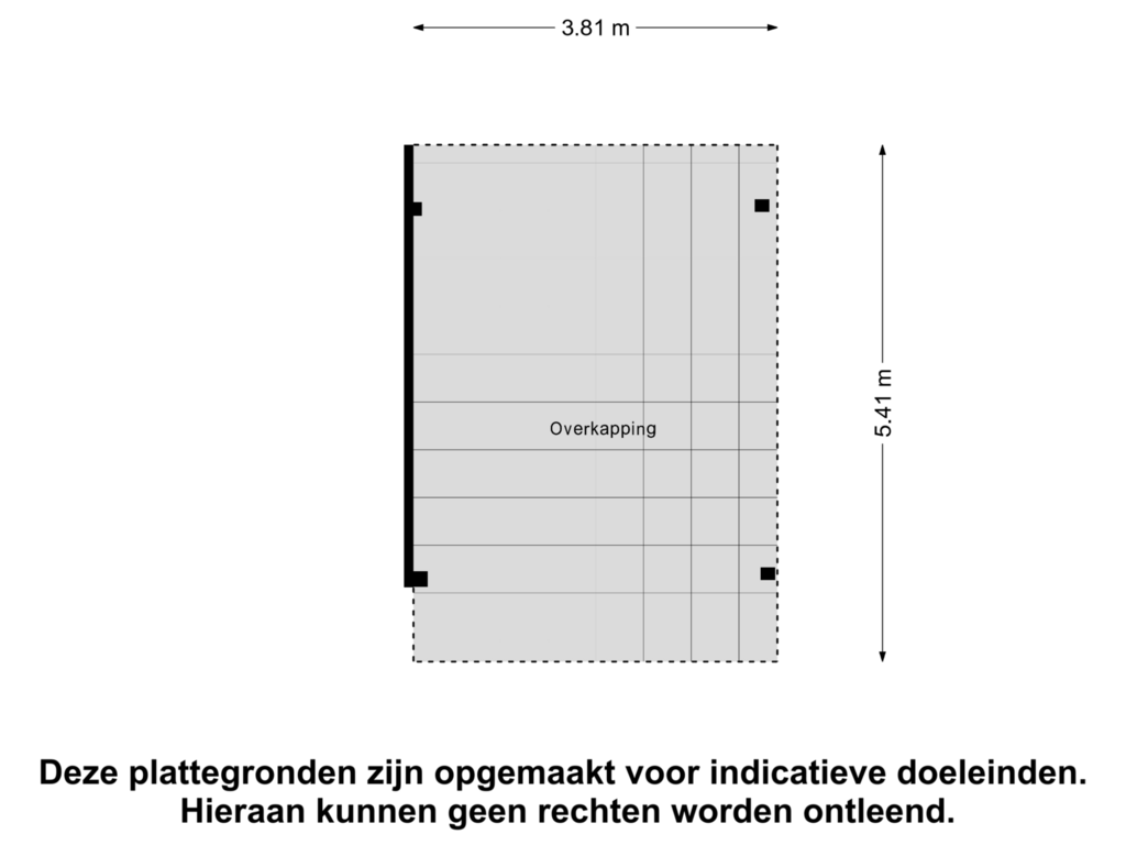 Bekijk plattegrond van Overkapping van Weereweg 50