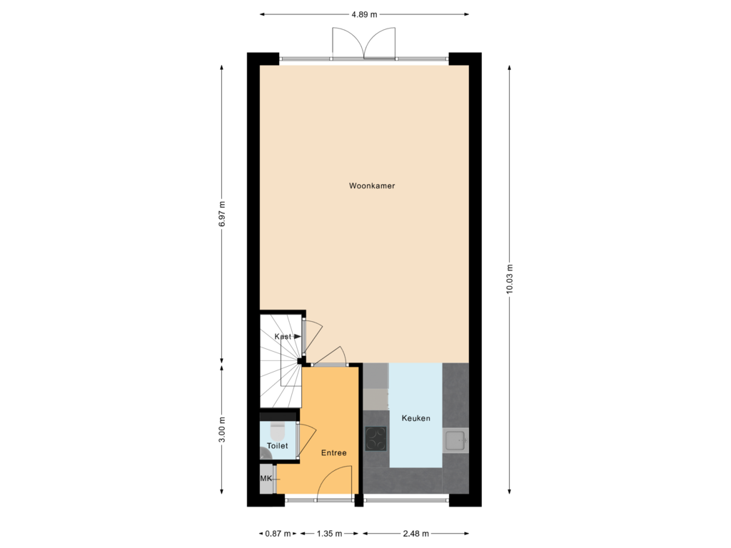 Bekijk plattegrond van Begane grond van Tijmhof 8