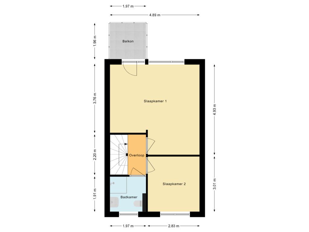 Bekijk plattegrond van Eerste verdieping van Tijmhof 8