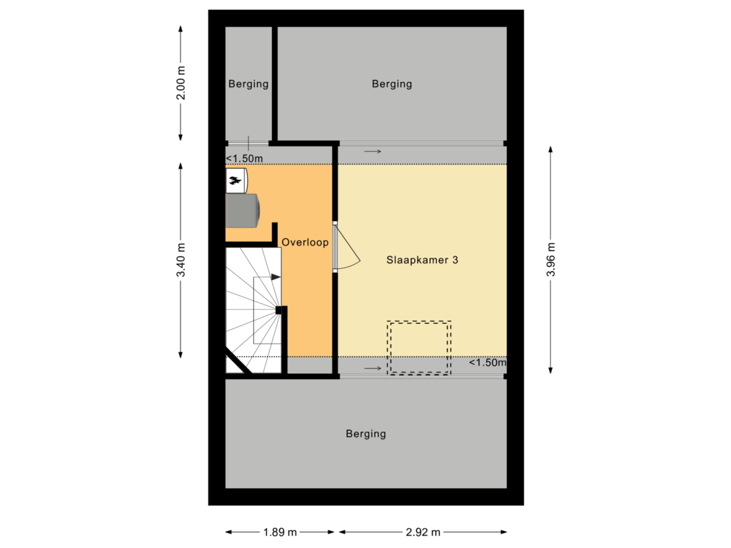 Bekijk plattegrond van Tweede verdieping van Tijmhof 8