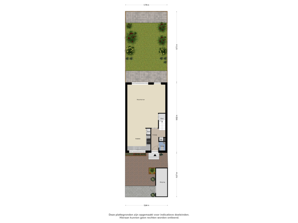 View floorplan of Begane Grond_Tuin of Rostandzijde 27