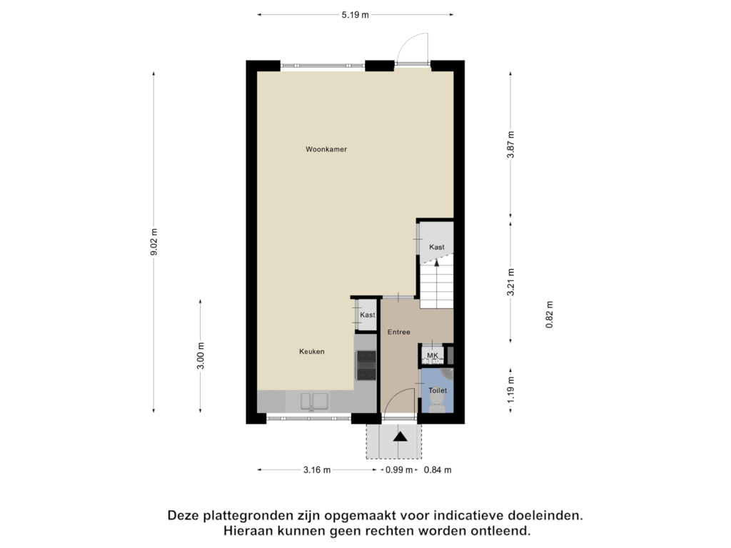 View floorplan of Begane Grond of Rostandzijde 27