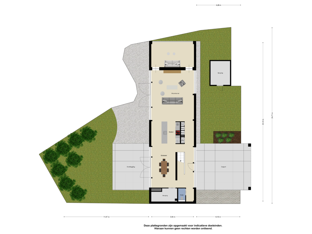 Bekijk plattegrond van Begane Grond Tuin van Hopbellen 14