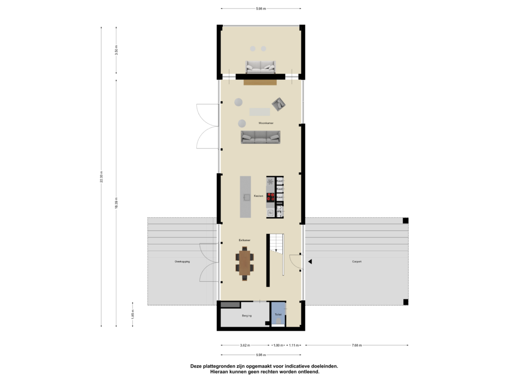 Bekijk plattegrond van Begane Grond van Hopbellen 14